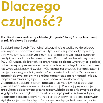 Dlaczego czujność? 