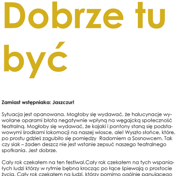 Dobrze tu być