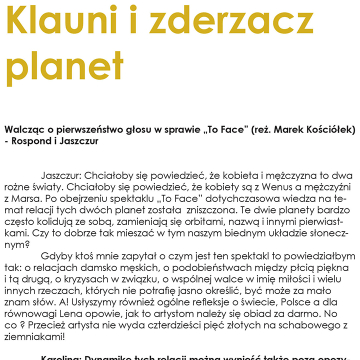 Klauni i zderzacz planet