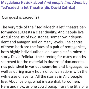 Our guest is sacred (?)