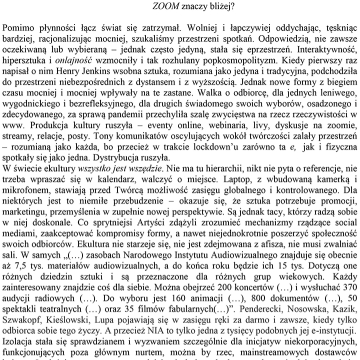 Zoom znaczy bliżej? 