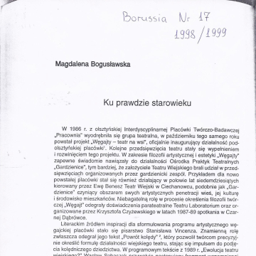 Ku prawdzie starowieku