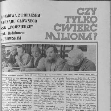 Czy tylko ćwierć miliona? Rozmowa z prezesem Zarządu Głównego SSK "Pojezierze" red. Bohdanem Kurowskim