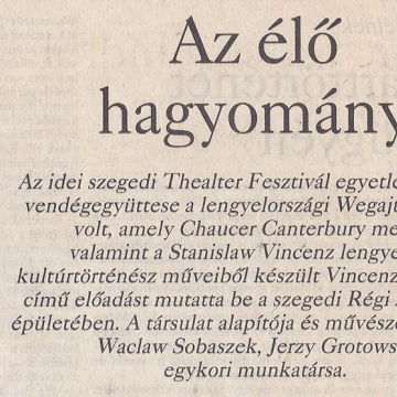 Az elo hagyomany