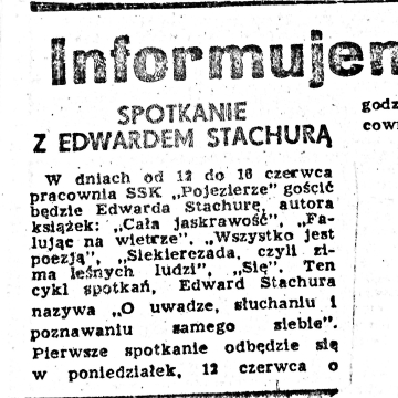 Spotkanie z Edwardem Stachurą