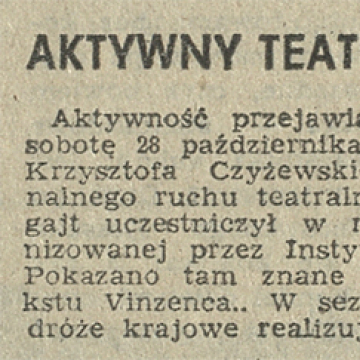 Aktywny Teatr Wiejski z Węgajt