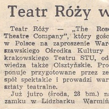 Teatr Róży w Olsztyńskiem