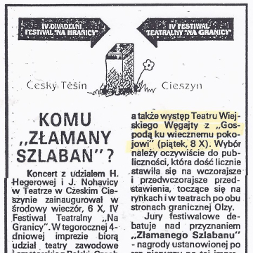 Komu "Złamany Szlaban"?