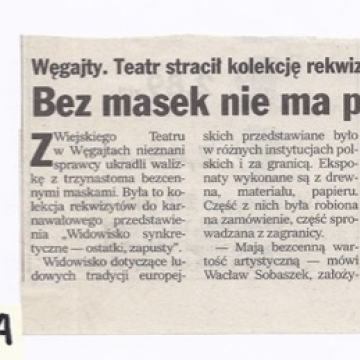 Bez masek nie ma przedstawienia