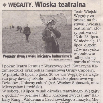 Węgajty. Wioska teatralna
