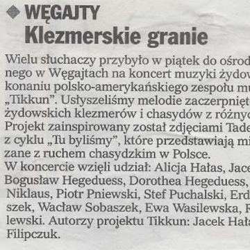 Węgajty. Klezmerskie granie