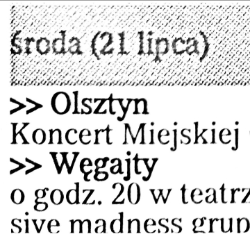 (środa, 21 lipca...)