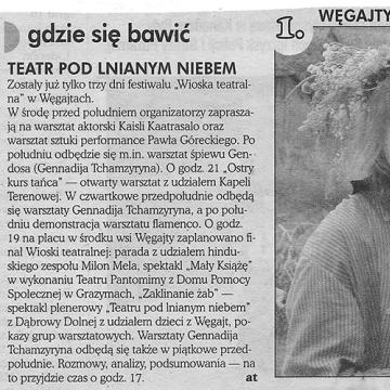 Teatr pod lnianym niebem