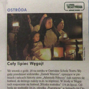 Cały lipiec Węgajt