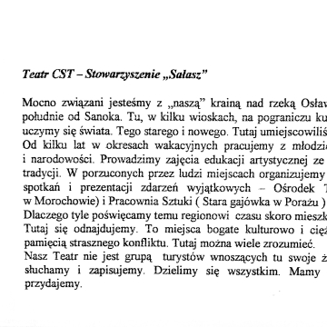 Teatr CST - Stowarzyszenie "Sałasz"