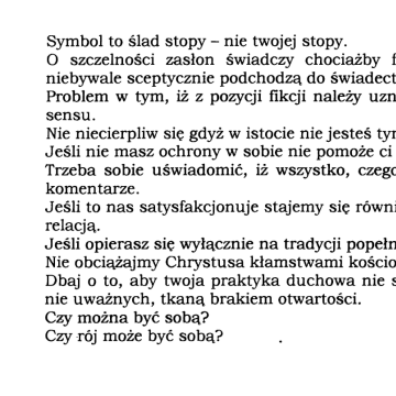 Symbol to ślad stopy...