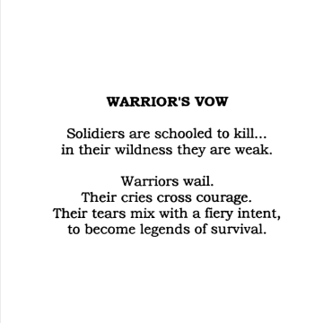 Warrior's vow