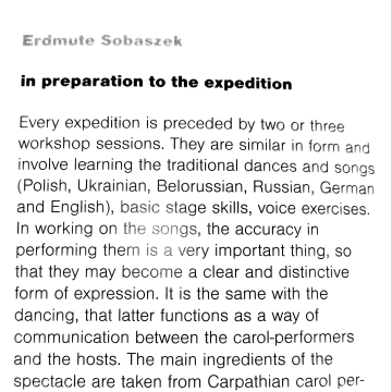 In preparation to the expedition