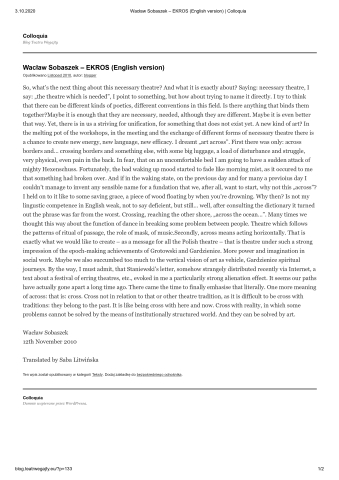 EKROS (English version)