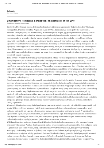 Rozważania o przyszłości, na zakończenie Wioski 2018