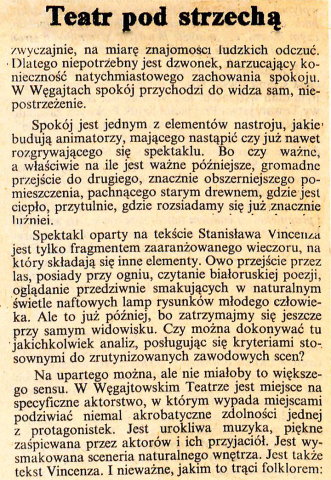 Teatr pod strzechą