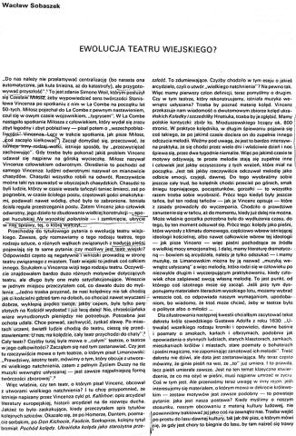 Ewolucja Teatru Wiejskiego?