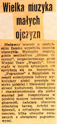 Wielka muzyka małych ojczyzn