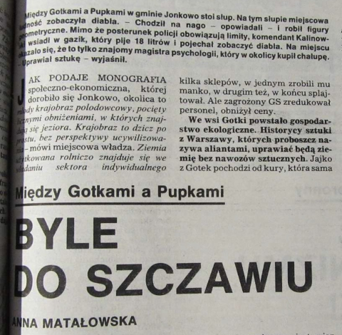 Byle do szczawiu. Między Gotkami a Pupkami