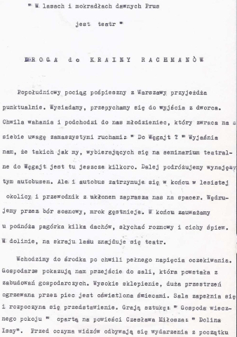 Droga do krainy Rachmanów