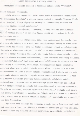 Taniec dziewczyny z wielką Trembitą
