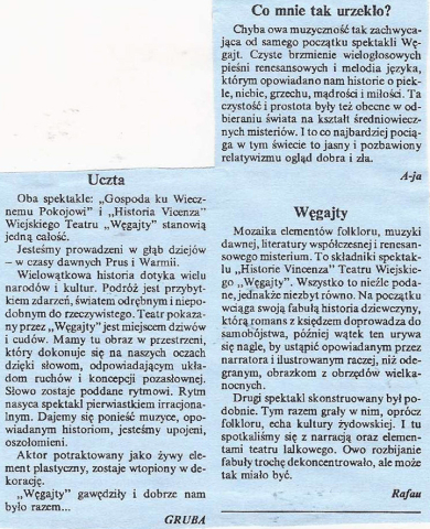 Co mnie tak urzekło? Uczta. Węgajty