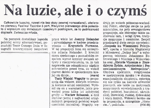 Na luzie, ale i o czymś