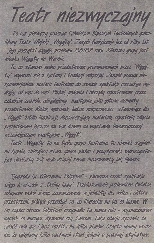 Teatr Wiejski Węgajty. Średniowiecze żywe