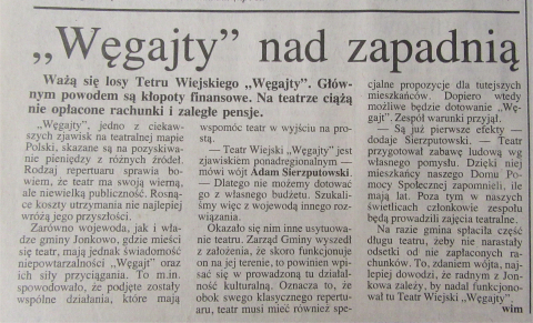 Węgajty nad zapadnią