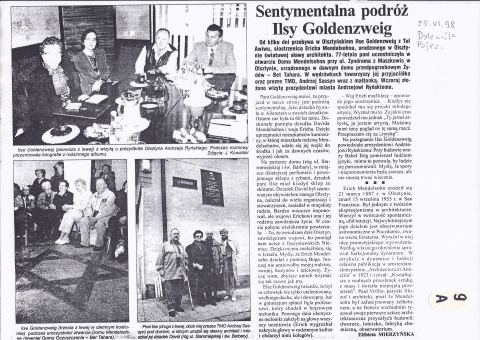 Sentymentalna podróż Ilsy Goldenzweig