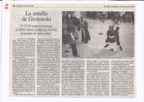 La semilla de Grotowski