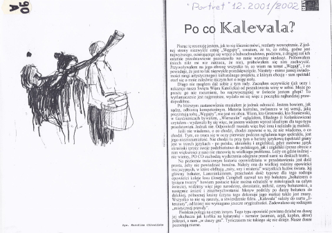 Po co Kalevala?