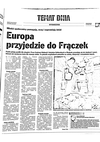 Europa przyjedzie do Frączek
