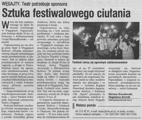 Sztuka festiwalowego ciułania