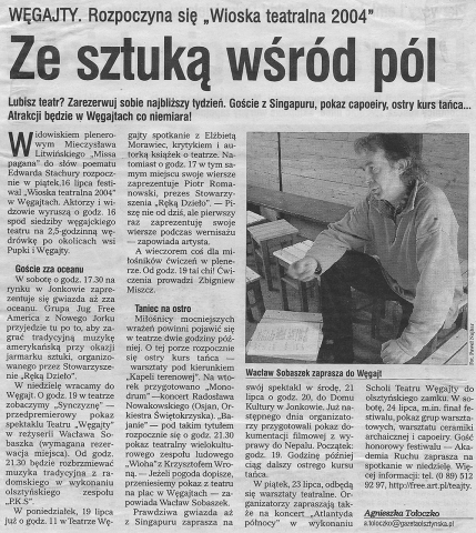Ze sztuką wśród pól