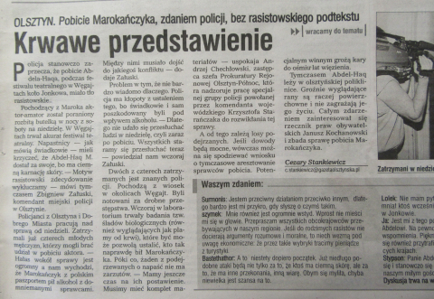 Krwawe przedstawienie