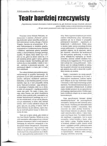 Teatr bardziej rzeczywisty