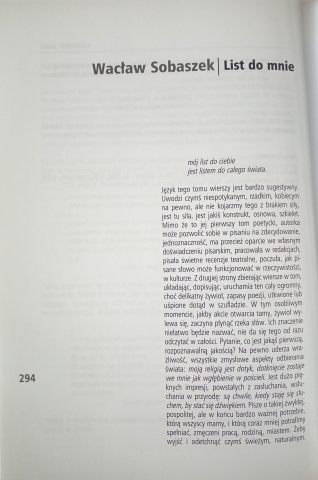 List do mnie (Magdalena Bartnik "Cień ćmy", ElSet, Olsztyn 2018)