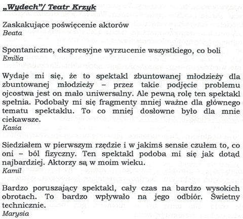 Wydech/ Teatr Krzyk