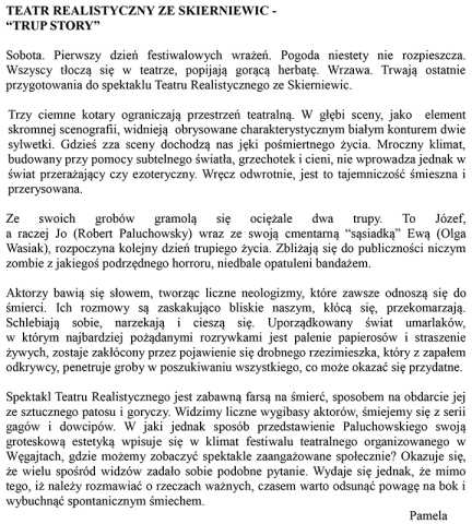 Teatr Realistyczny ze Skierniewic - "Trup story"