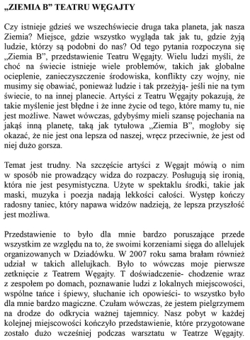 Ziemia B Teatru Węgajty