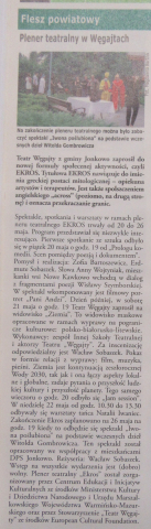 Plener teatralny w Węgajtach