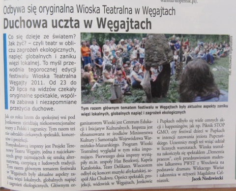 Duchowa uczta w Węgajtach