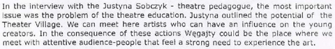 In the interview with Justyna Sobczyk...