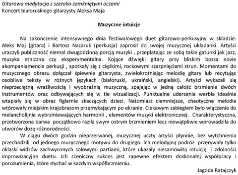 Muzyczne intuicje